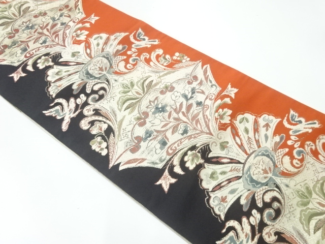 本場筑前博多唐花模様織出し名古屋帯